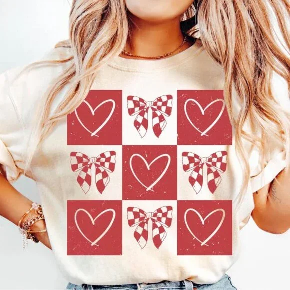 Valentines Shirt, Retro Valentine's Day Shirt, Valentines Love Shirt - Picture 1 of 3